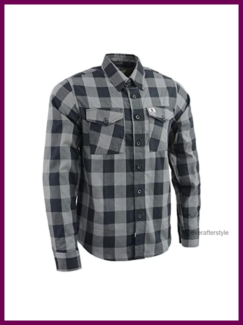 Men's 100% Cotton Flannel Plaid Button Down Shirt Long Sleeve